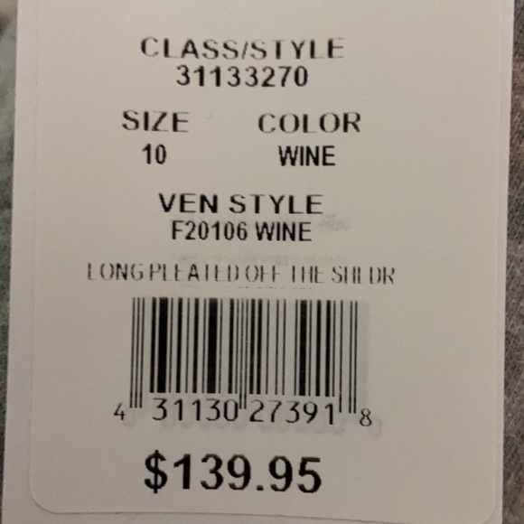 David’s Bridal | Stretch Crepe Off-the-Shoulder Bridesmaid Dress - Picture 2 of 7